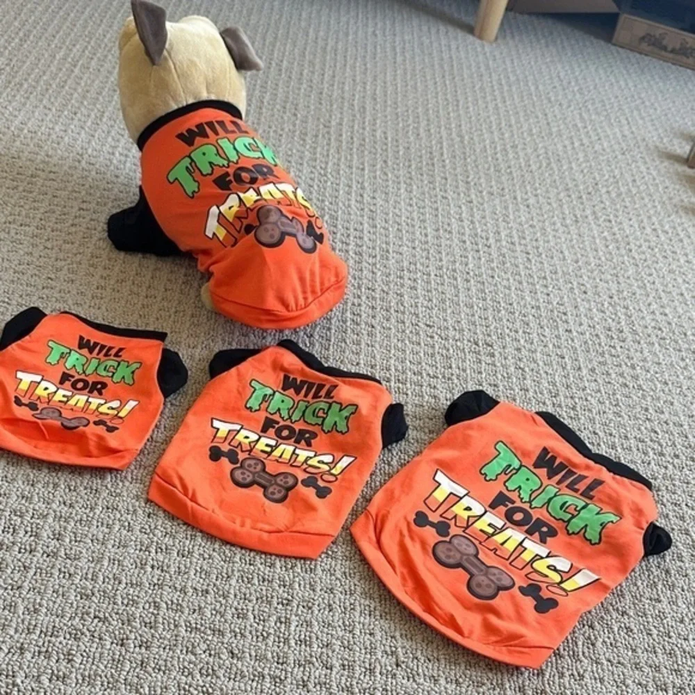 Orange Dog Halloween Shirt